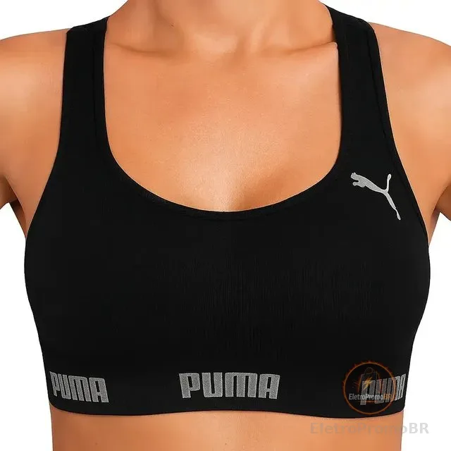Top Puma Original Feminino Alta Sustentação Academia Fitness