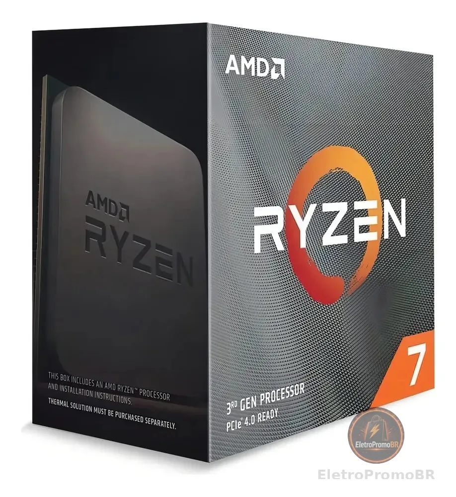 Processador AMD Ryzen 7 5700X 3.4GHz (4.6GHz Max Turbo) AM4