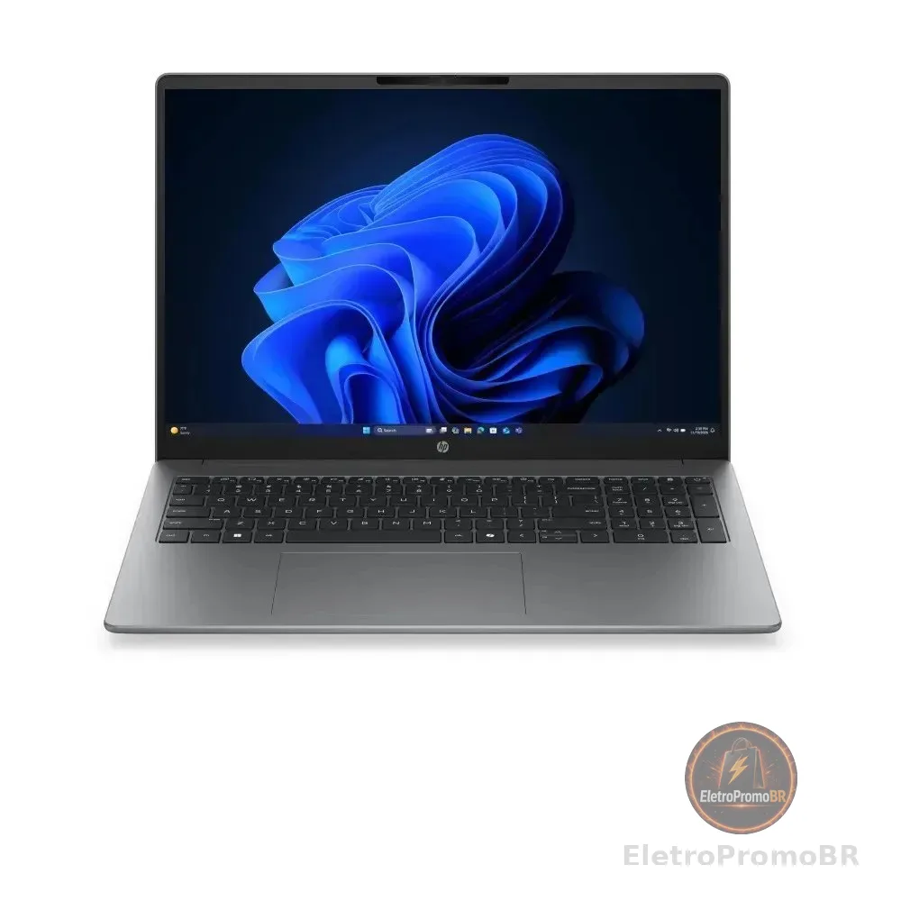 Notebook HP 200 G2i Intel Core 5-120U 16" Intel Graphics RAM 8GB (1x8GB) DDR5 5200 SSD 512GB PCIe4x4 Windows 11 Home SL - E30QFAT#AK4