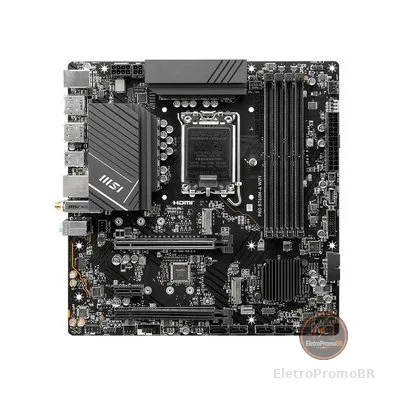 Placa-Mãe MSI PRO B760M-A WIFI, Intel, LGA 1700, Micro-ATX, DDR5, Wi-Fi - PROB760MAWIFI