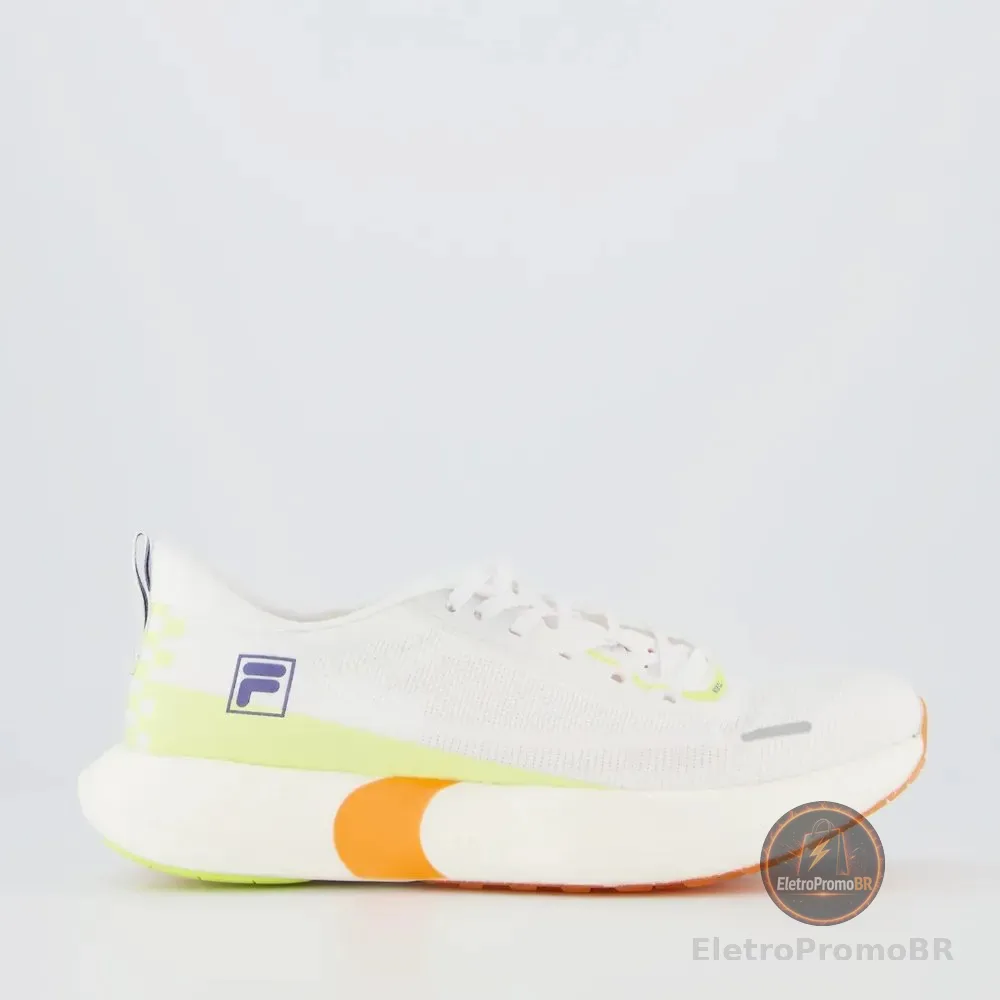 Tenis Fila Kr7 Pro Speed Tech Feminino Branco E Verde Branco - 37,0 Br