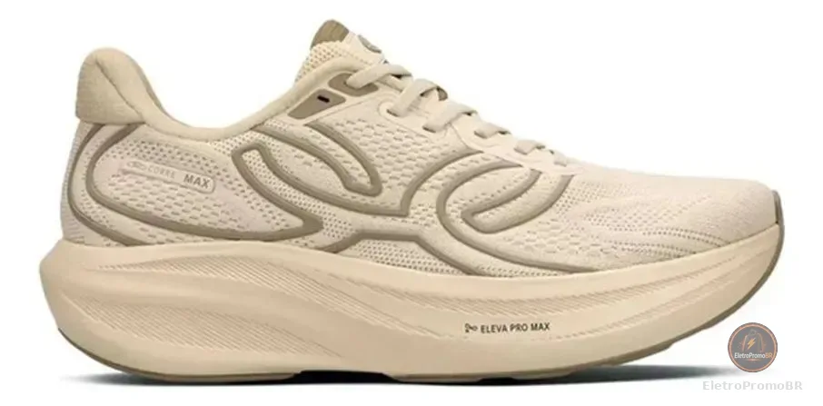 Tênis Feminino De Corrida Corre Max Olympikus Bege 36 Br