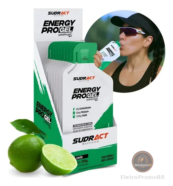 Energy Pro Sudract Gel De Carboidrato  10 Sachês 30g Sabores