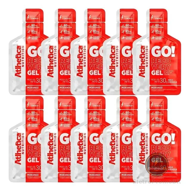 Go! Recovery Gel Repositor - 10 Sachês - Atlhetica Nutrition