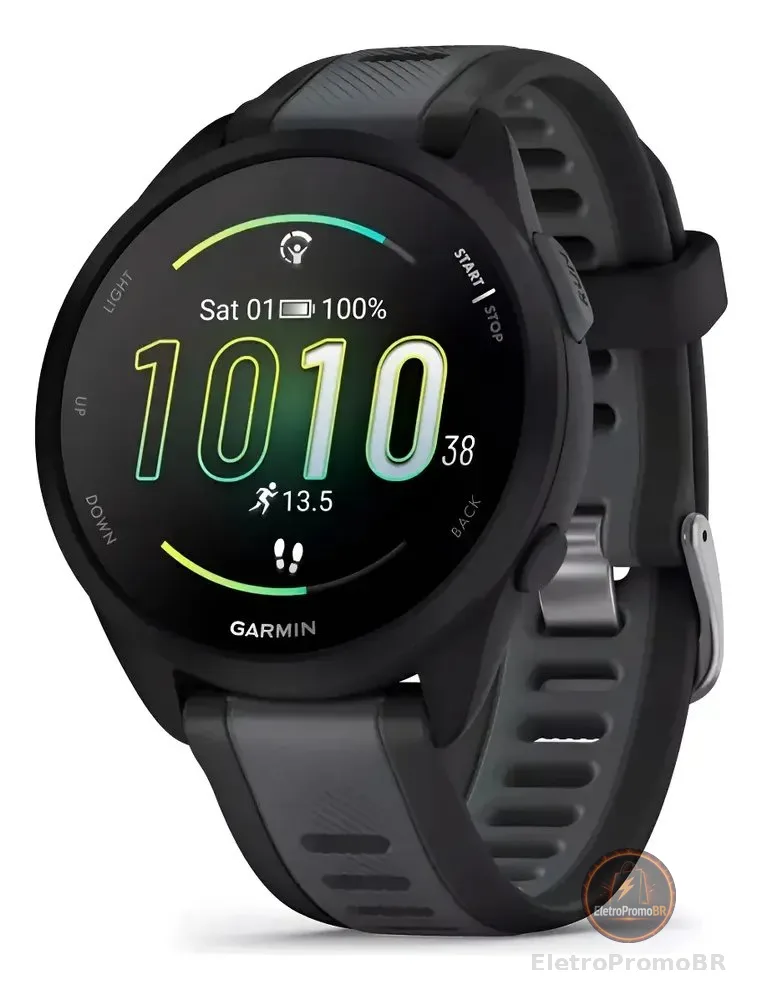 Relógio Garmin Forerunner 165 Amoled Preto Mesh