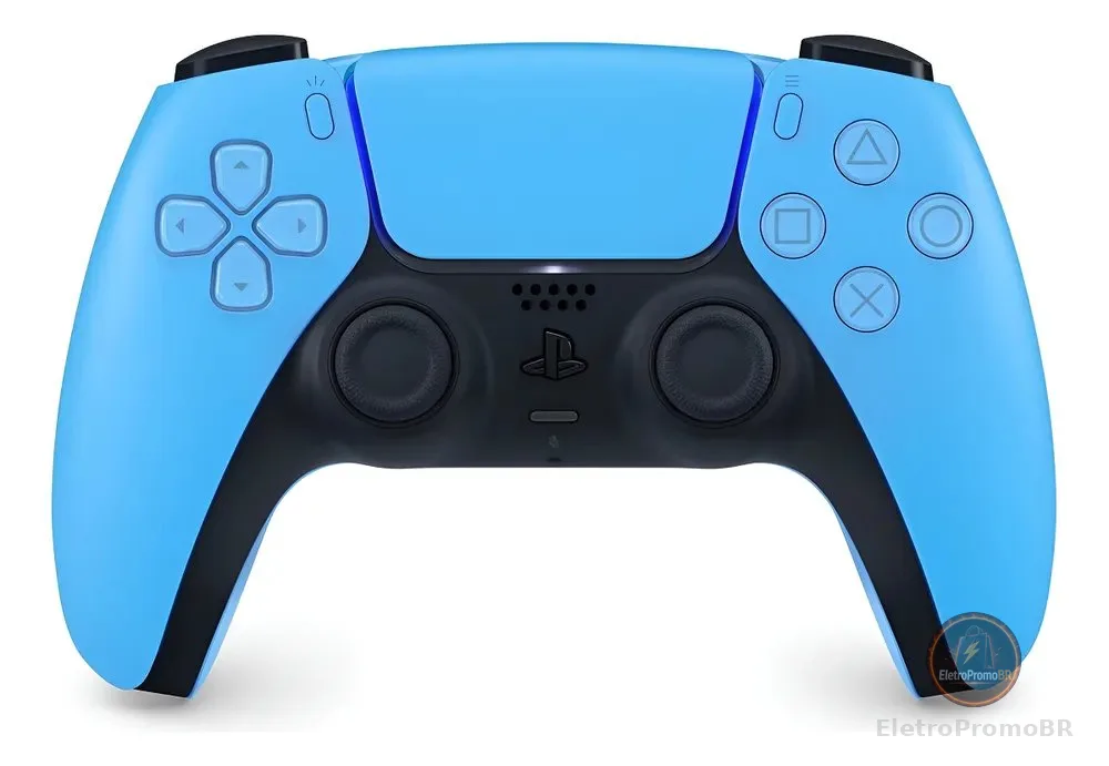 Controle DualSense Sem Fio PlayStation 5 Joystick Starlight Blue Sony CFI-ZCT1W
