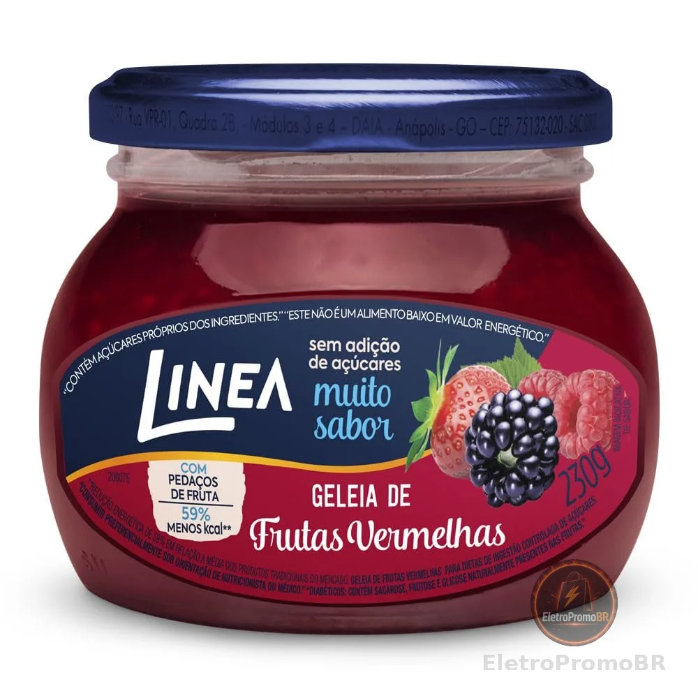 Linea Geleia de Frutas Vermelhas 230g