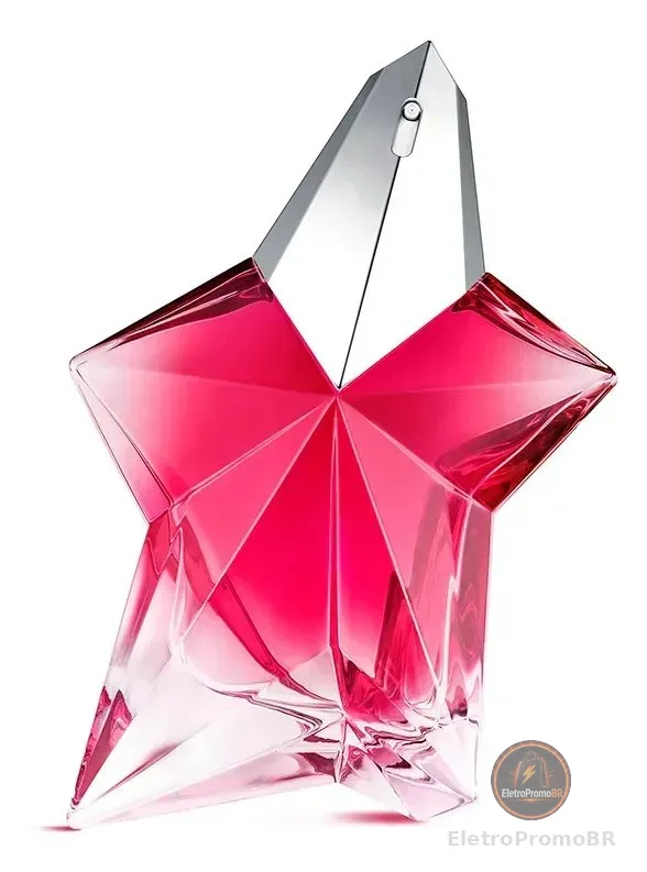 Perfume Feminino com Rosa Damascena e Framboesa, Fragrância Floral Frutada Amadeirada de Alta Fixação, Refilável, Angel Nova Mugler, 100ml