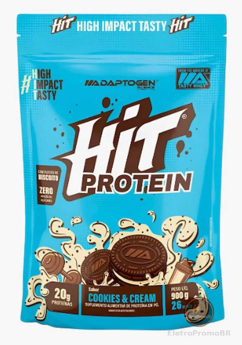 HIT Protein (900g) Sabor Cookies and Cream – Adaptogen Scinece | 20G Proteina por dose