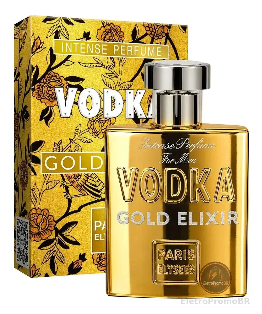 Perfume Vodka Gold Elixir Paris Elysees Masculino 100ml