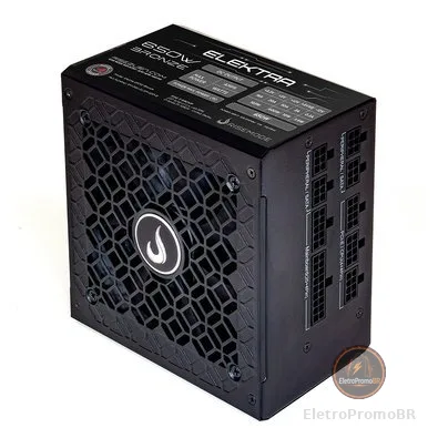 Fonte Gamer Rise Mode Elektra, 650W, Bronze, Full Modular, PFC Ativo, Preto - RM-PSU-ELKM-650-B
