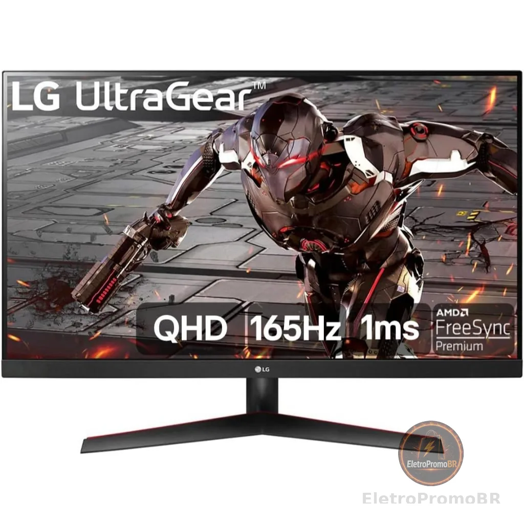 Monitor Gamer LG UltraGear 32" QHD 165Hz 1ms (MBR) HDR10 FreeSync Premium