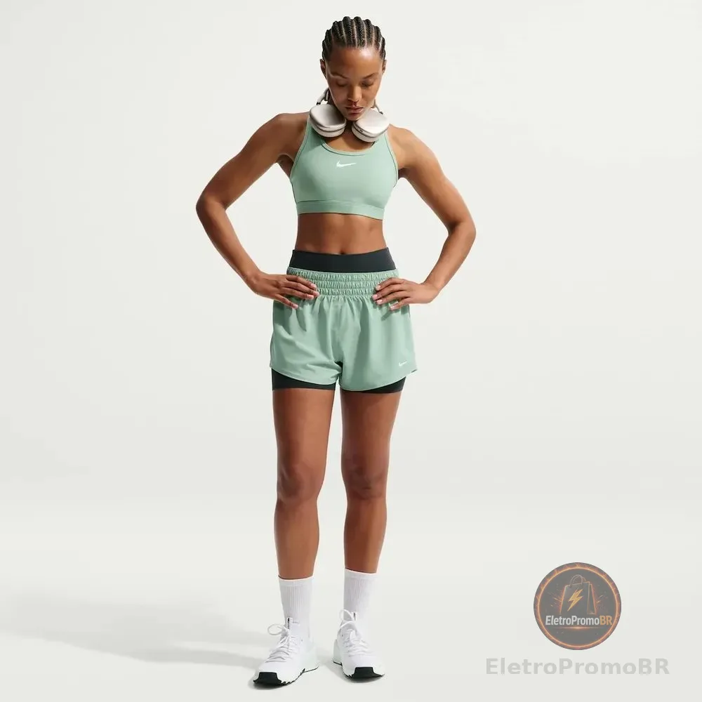 Shorts Nike One Feminino Verde-claro M
