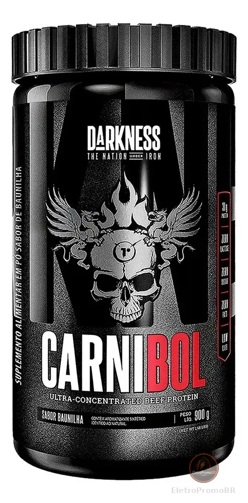 Carnibol Darkness Integralmédica Sabor Baunilha 900g Baunilha