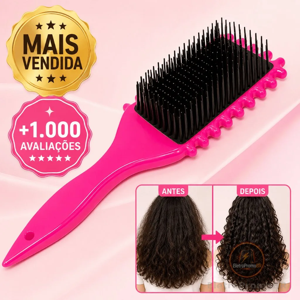 Pente de Ondulação Fitagem Multifuncional Para Cabelos Cacheados Estilo PERFEITO!