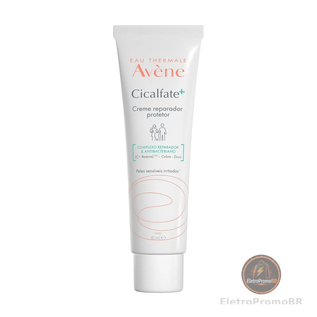 Creme Reparador Facial Avène Cicalfate+, Nutre e Repara Pele Irritada, com Água Termal, Sulfato de Cobre e Zinco, 40ml