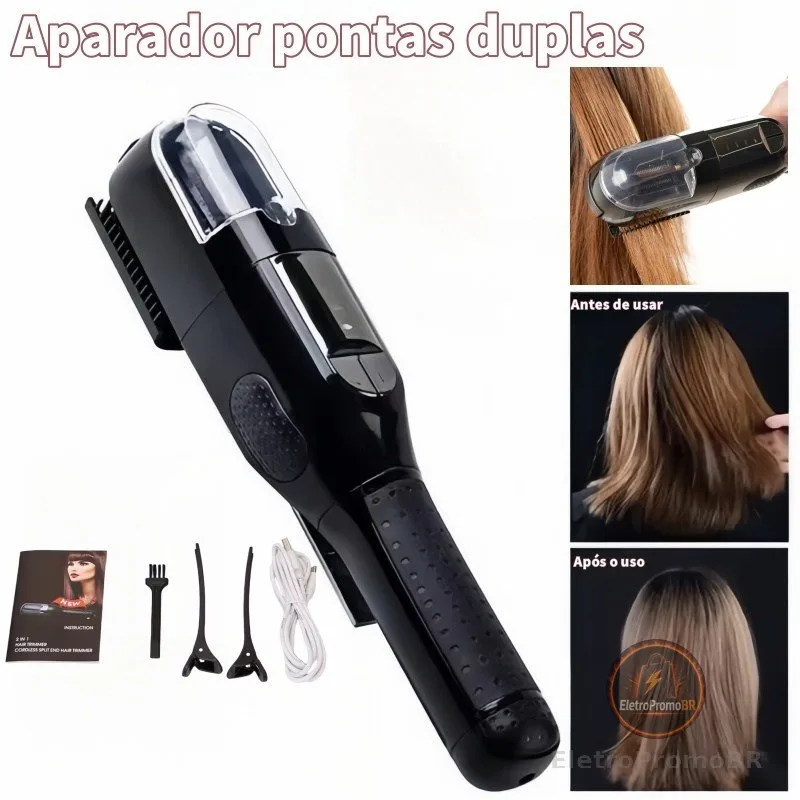 2 Em 1  Máquina de Corte Bordado removedora de Pontas Duplas automática profissional recarregável