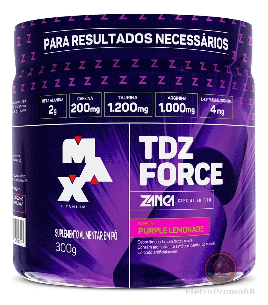 Pré Treino Tdz Force Gabriel Zancanelli 300g Purple Lemonade