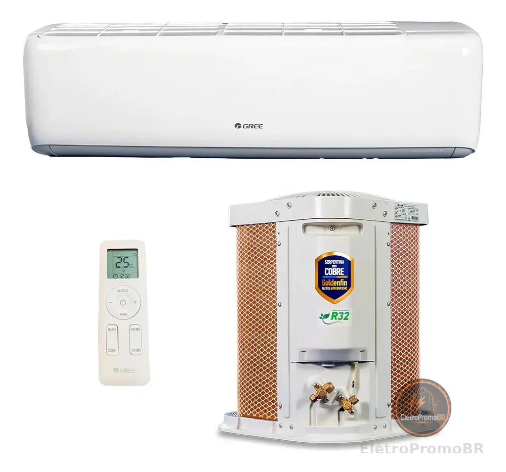 Ar Condicionado Split Hi Wall Inverter R-32 G-top Auto Gree 18.000 BTUs Frio Monofásico