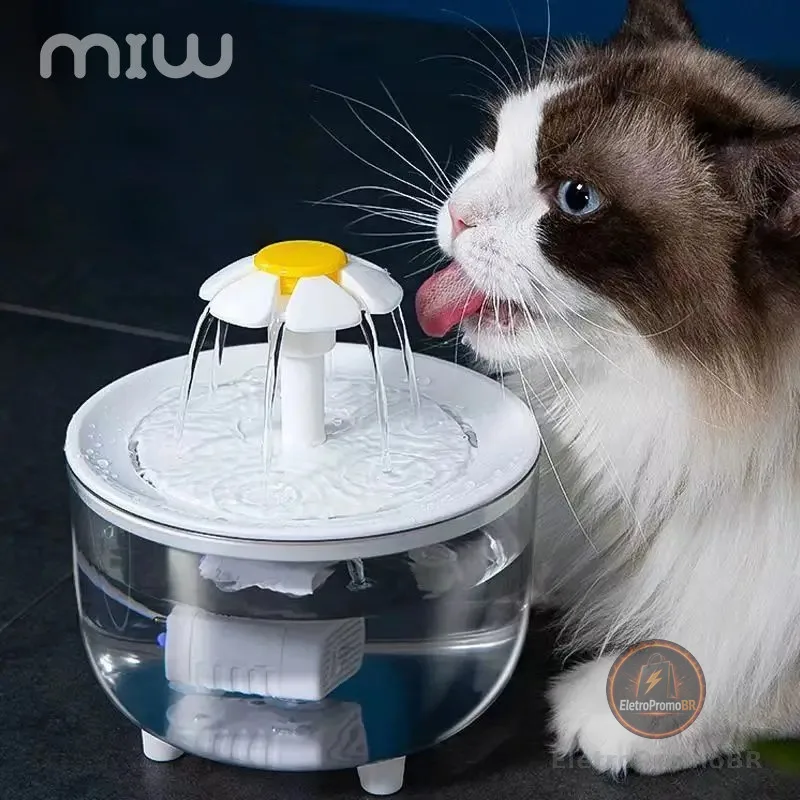 MIW Fontes Para Animais De Estimação Filtro De Circulação Automática Fonte De Água Gatos Bebedores Elétricos