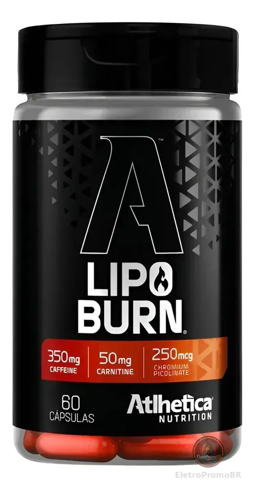 Thermogênico Queima Gordura Lipo Burn Hd 60 Caps-atlhetica Sem Sabor