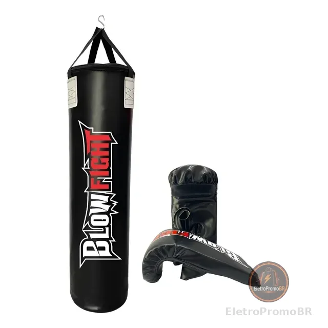 Saco De Box 90 Cm Profissional + Luva Bate Saco