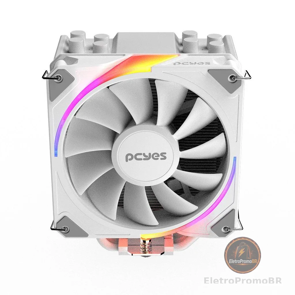 Cooler Para Processador Pcyes Frost Pulse Argb White Ghost - Tdp 180w - Pefpargbwg