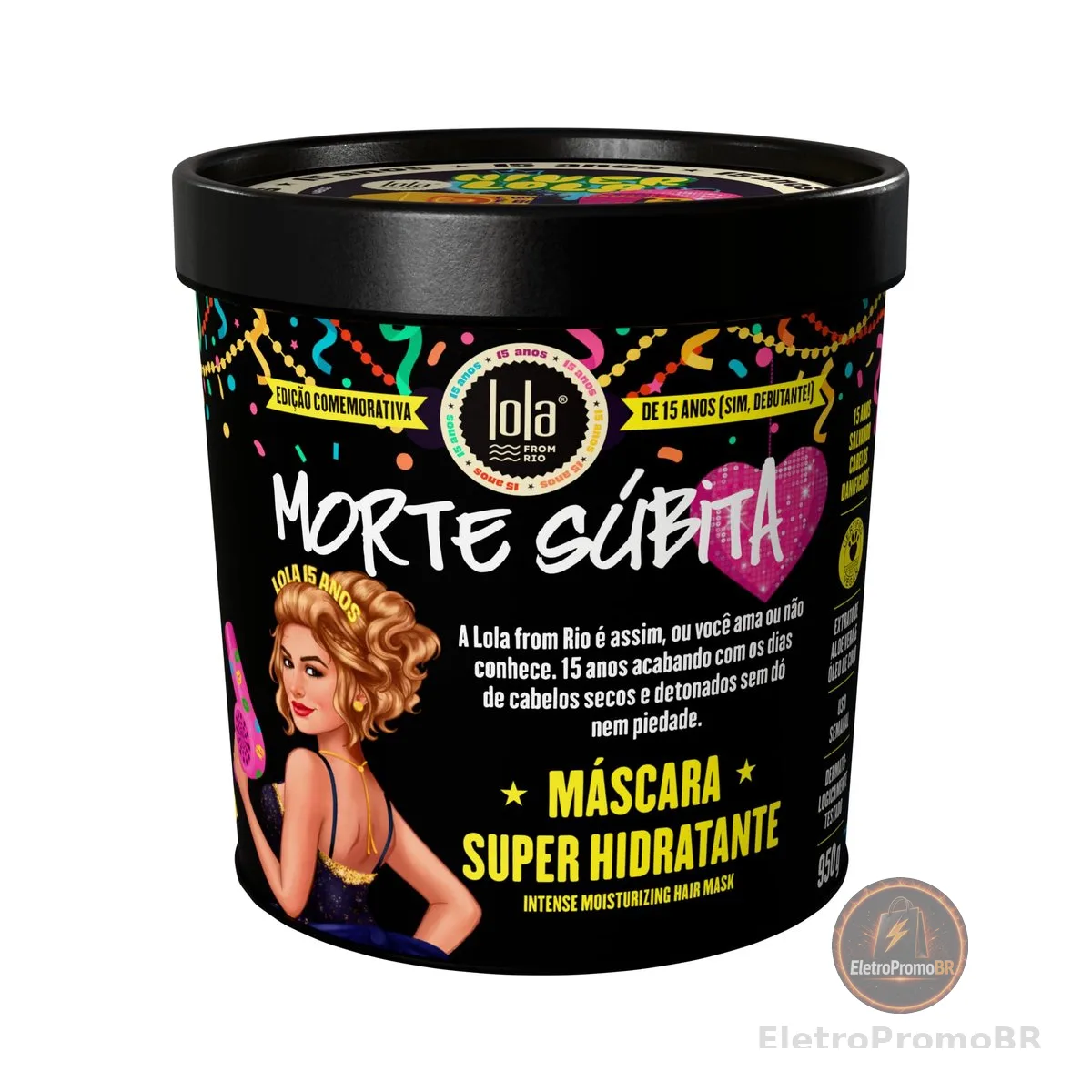 Máscara Capilar Morte Súbita 15 Anos 950g - Lola from Rio