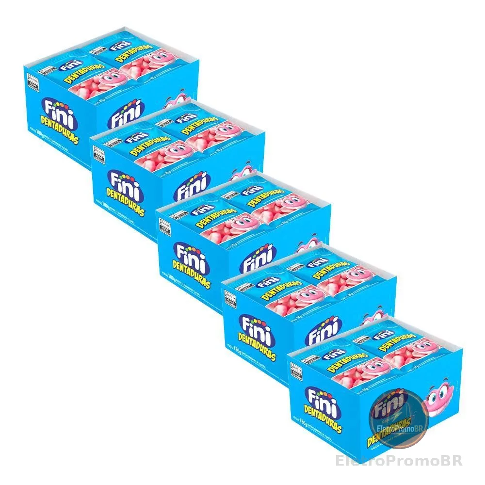 Kit Mini Dentaduras 60 pacotes de 15g cada - FINI
