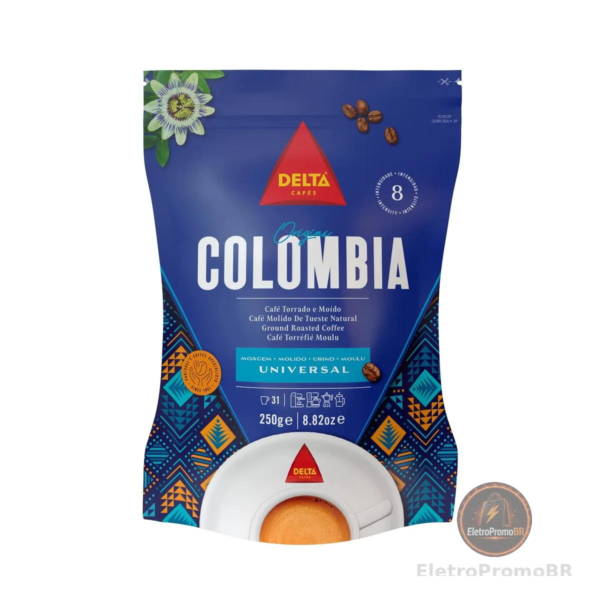 Delta Q Café Torrado e Moído Colômbia 250g