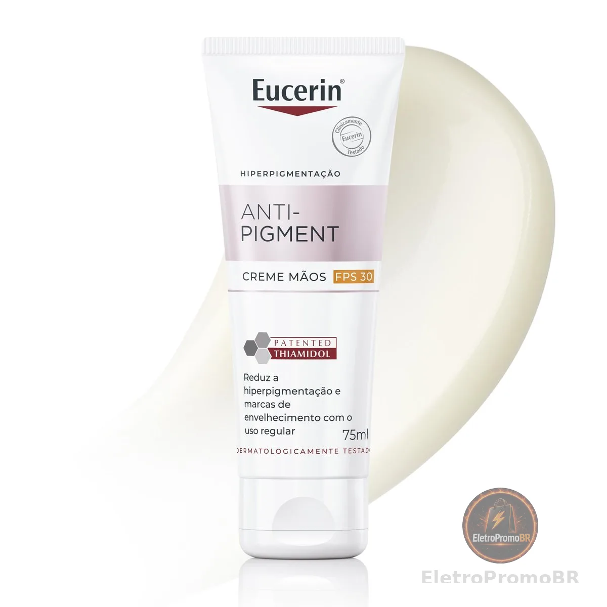EUCERIN Creme de Mãos Clareador de Manchas FPS 30 75ml, Anti-Pigment, Antimanchas, Thiamidol