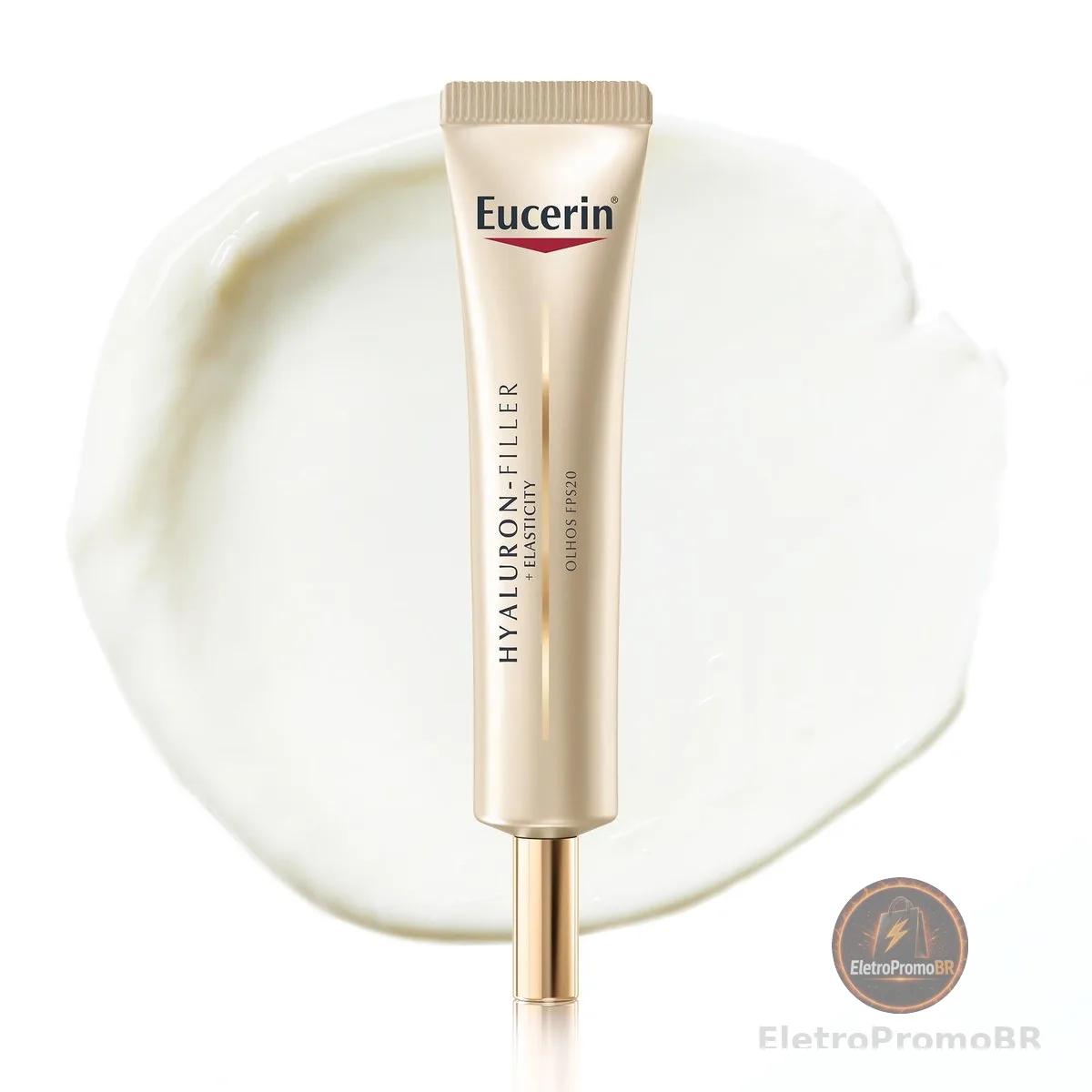 EUCERIN Creme de Olhos Anti-idade Firmador FPS 20 15ml, Elasticity, Hyaluron-Filler, Ácido Hialurônico, Antirrugas