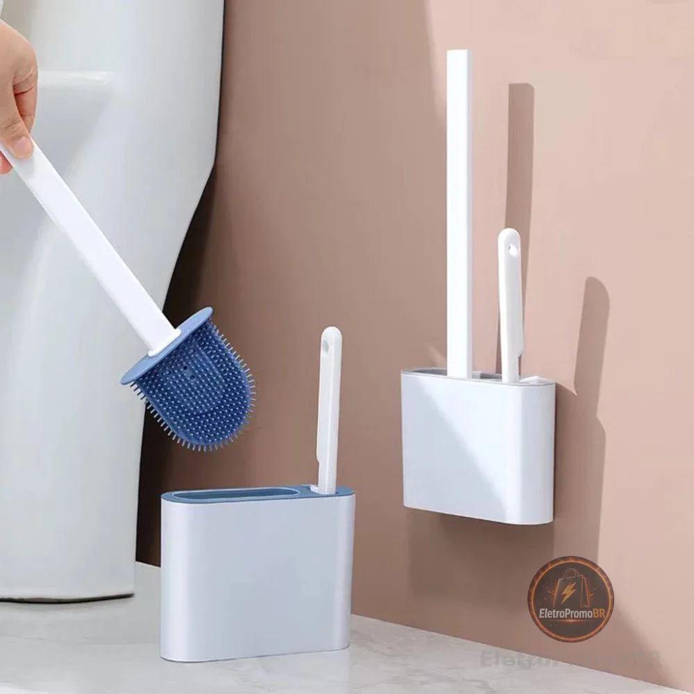2 Em1 Escova De Silicone Para Vaso Sanitário Base De Banheiro Privada, Alta Eficiência Casa