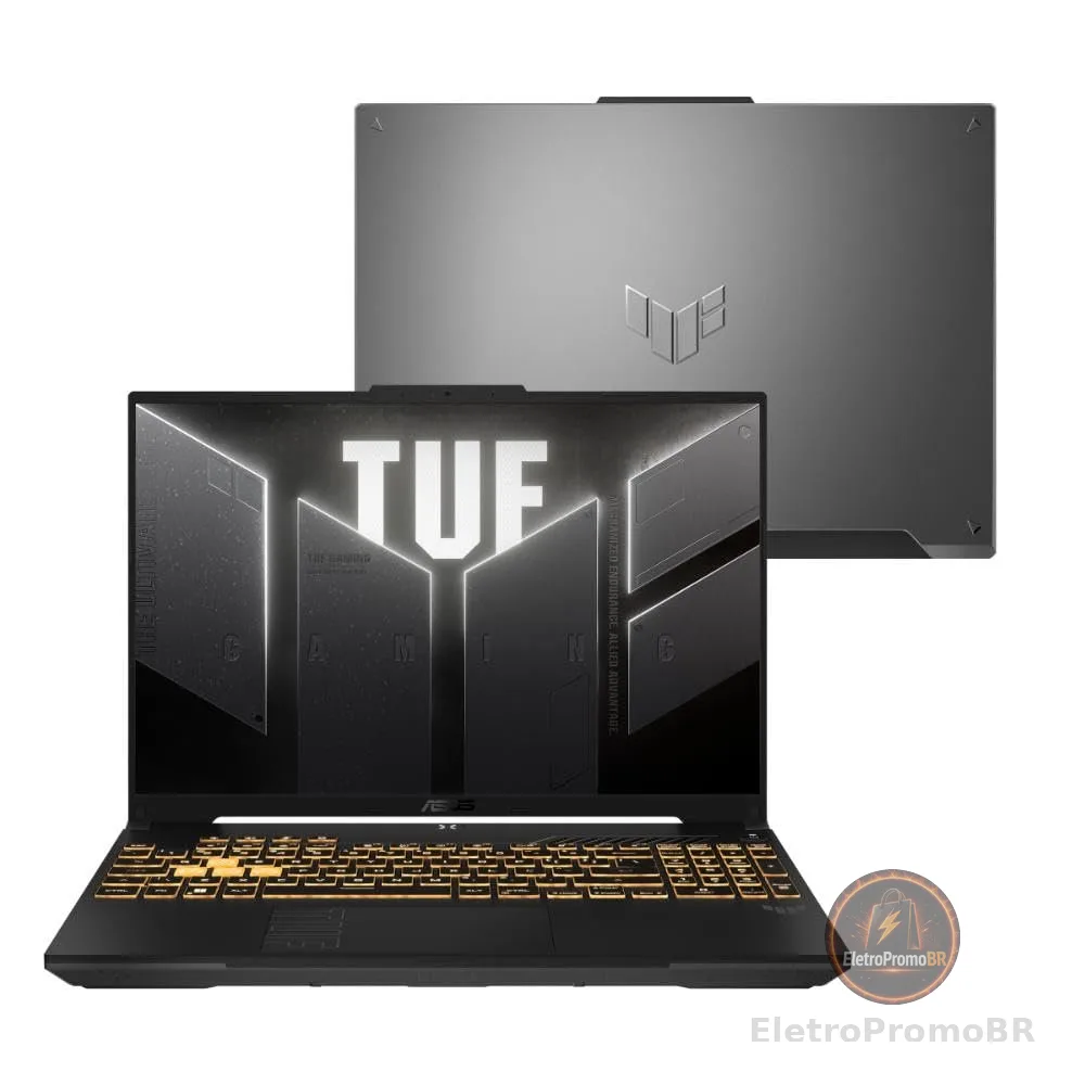 Notebook ASUS TUF Gaming F16 FX607VU RTX4050 Intel Core 5 210H 16Gb Ram 512Gb SSD Windows 11 Tela Nível IPS 16" LED 144Hz Gray - RL053W