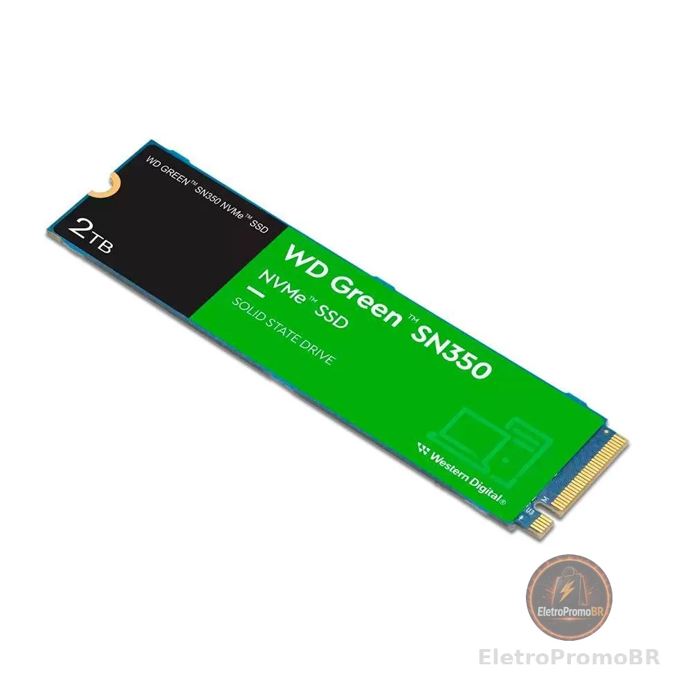 SSD WD Green SN350 2TB M.2 2280 NVME PCIE 3.0 3200Mb/s - WDS