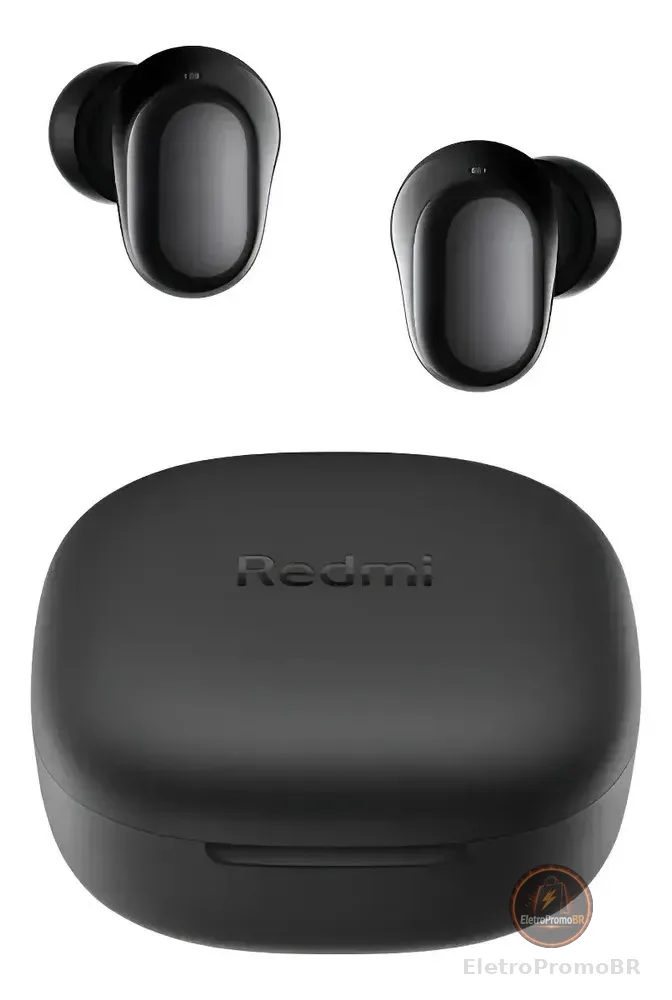 Fone de Ouvido Bluetooth Xiaomi Redmi Buds 6 Play M2420E1 Preto