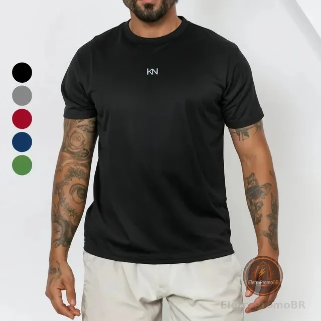 Camiseta Masculina Dry Fit Academia Treino Antiodor Koenig