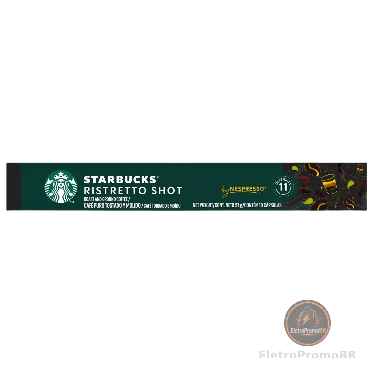 Café em Cápsula Starbucks® Ristretto Shot by Nespresso® - 10 cápsulas