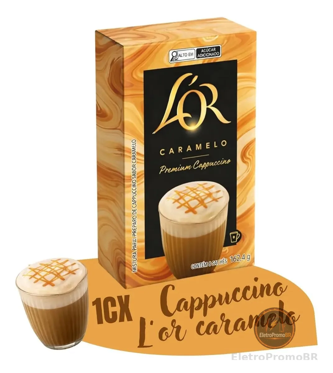 Cappuccino Premium L'OR Caramelo 8 uni.