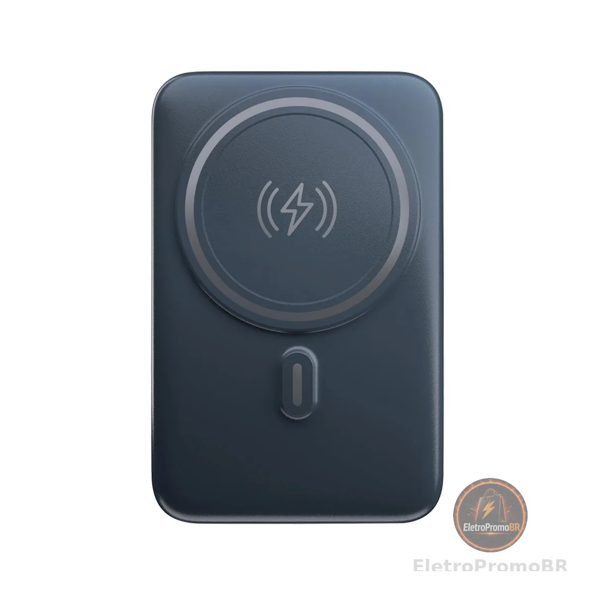 Geonav Power Bank, Carregador Portátil Universal por Indução 10.000mAh, Carregamento rápido*, Suporte Dobrável, Compatível com MagSafe®, PB10MAGSG, Cinza
