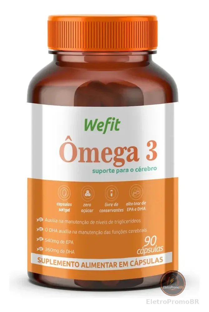 Omega 3 Pote 90 Capsulas Wefit Sem Sabor