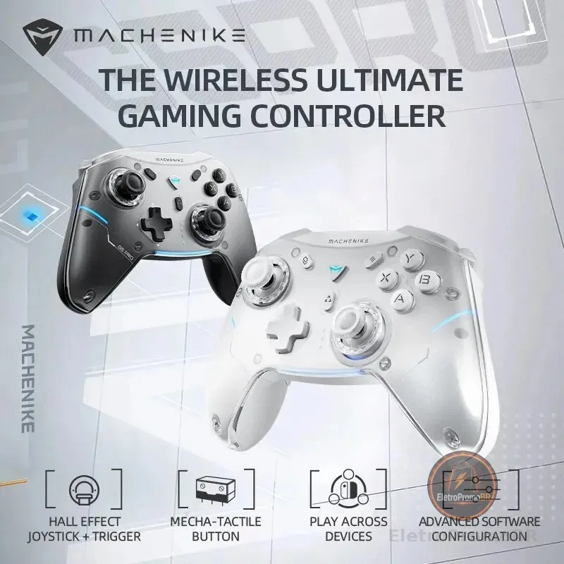 Controlador De Jogos Sem Fio Gamepad Machenike G5 Pro Elite Hall Gatilho Joystick Botões Mecha-Táteis Para Switch PC Android IOS
