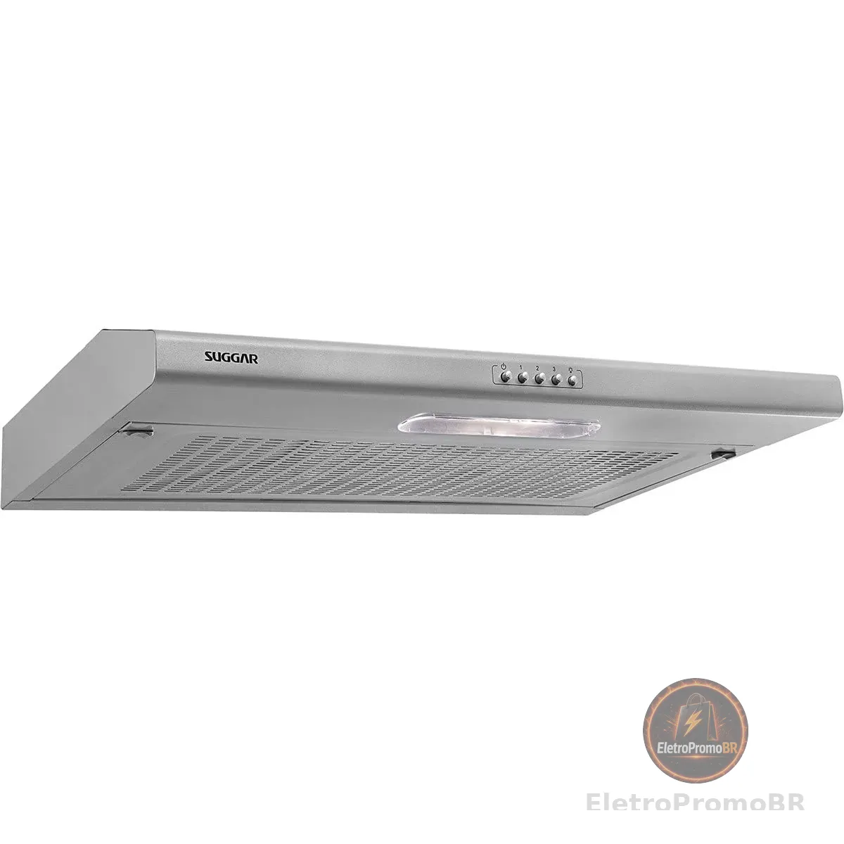 SUGGAR DEPURADOR DE AR SLIM C/MANTA 60CM PRATA 3 VELOCIDADES 110V DI601PR