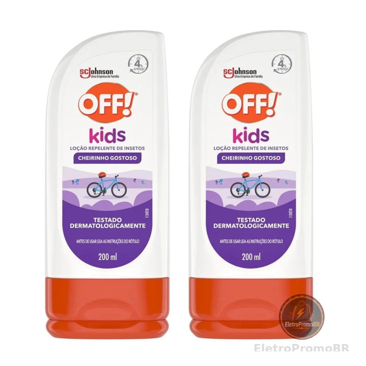 OFF! Kids Loção Repelente de Insetos Infantil, 2 Unidades de 200ml