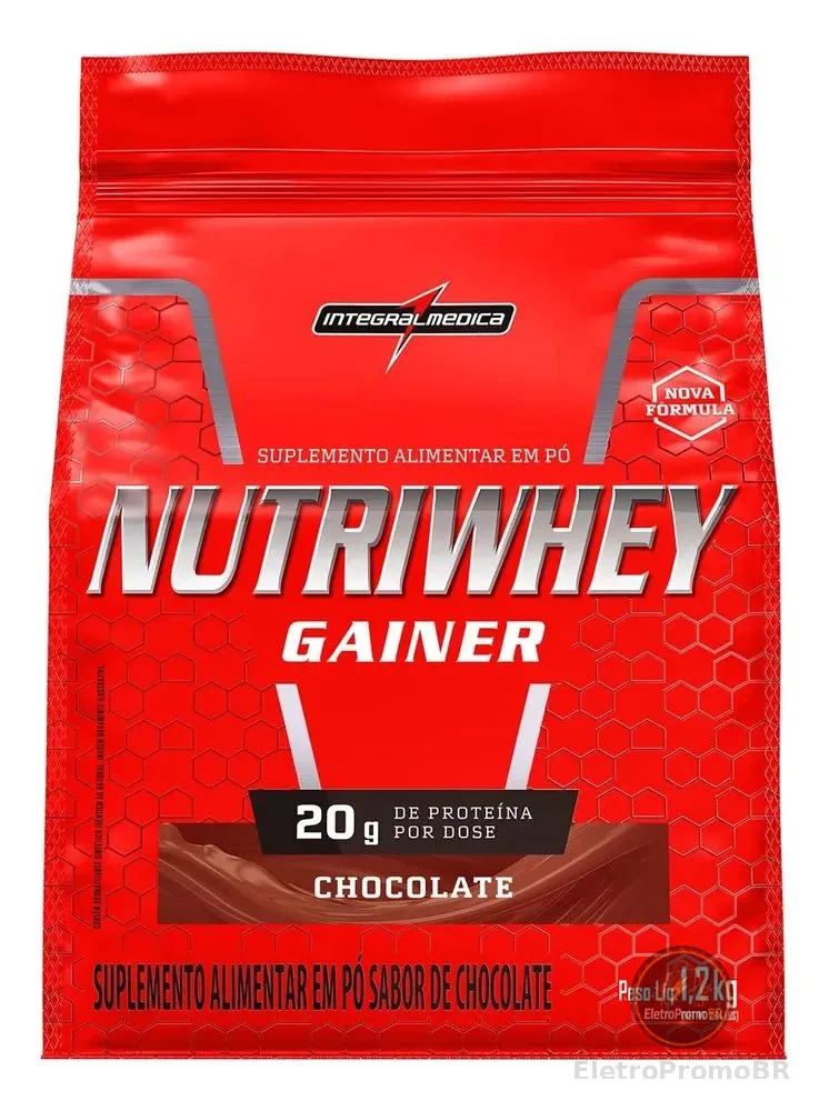 Nutriwhey Gainer 1,2 Kg Chocolate - Integralmédica Chocolate