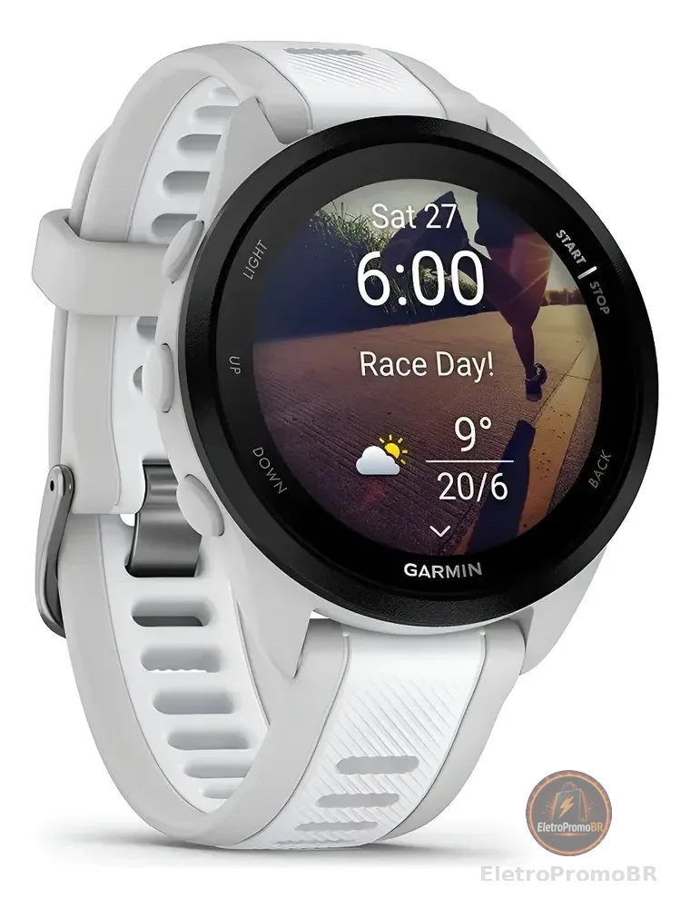 Relógio Inteligente Garmin Forerunner 165 Branco Basic