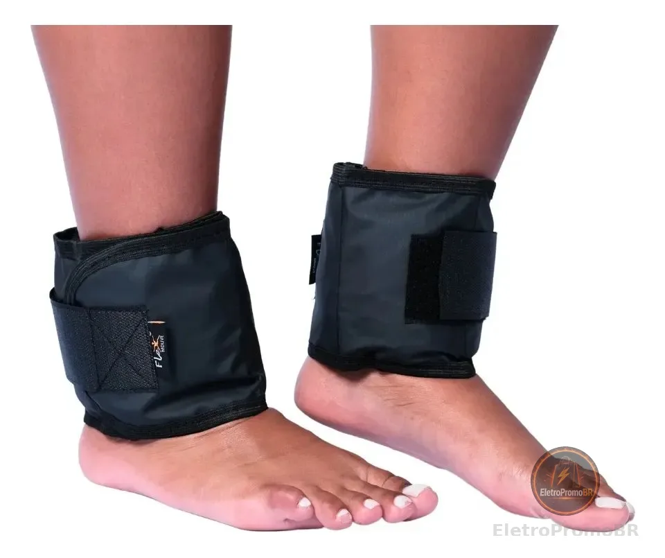 1 Kg Caneleira Tornozeleira C/ Peso Treino Exercício Par Top