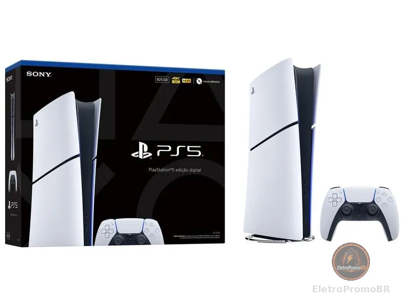 Console PlayStation 5 Slim Digital 825GB com controle Dualsense