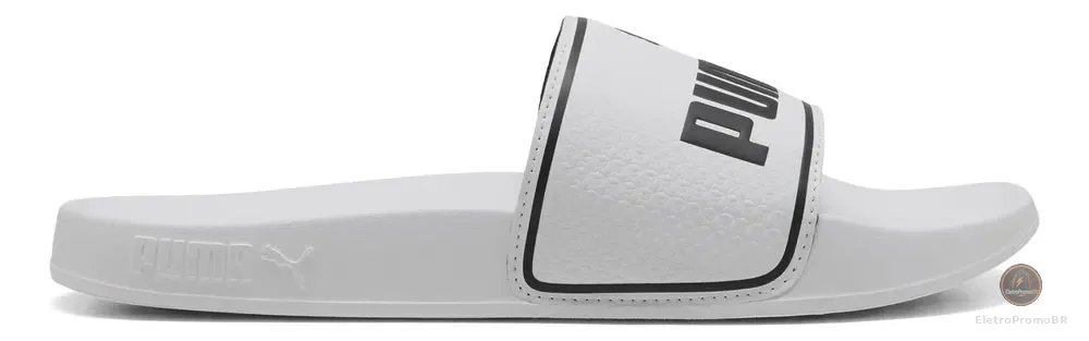 Chinelo Masculino Leadcat 2.0 Puma Puma White-puma Black Geométrico 41 Br
