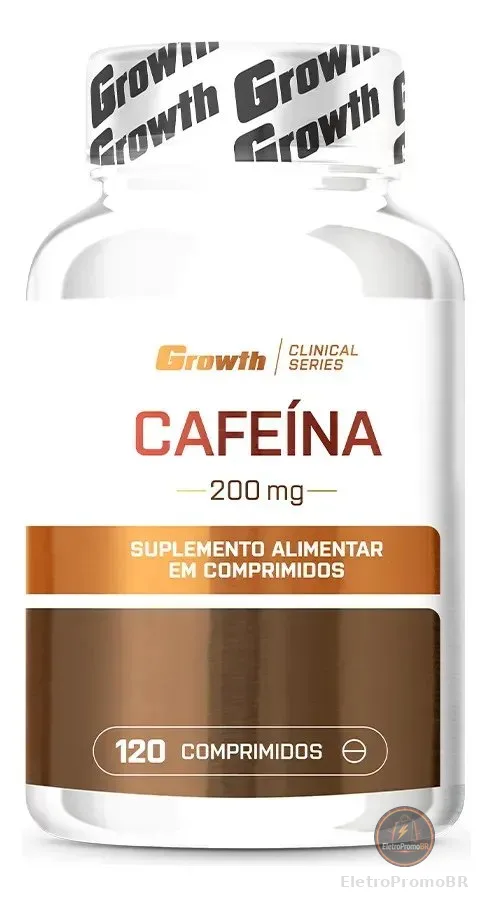 Cafeína 200mg 120 Comprimidos Growth Supplements